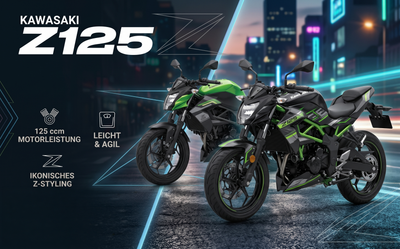 Visualisierung Kawasaki Z125 Modelle