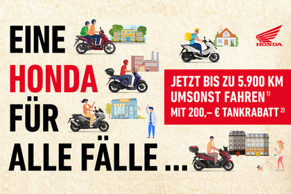 Jetzt bis zu 5.900 km umsonst fahren 1) mit 200,– € Tankrabatt 2)